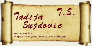 Tadija Šujdović vizit kartica